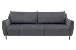 Sofa rozkładana ciemnoszara 3-osobowa ETNA
