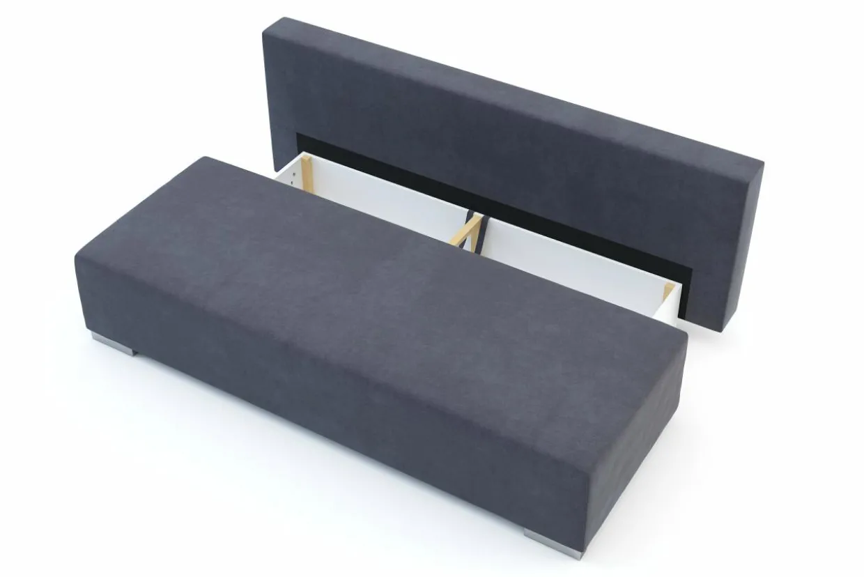 Sofa rozkładana ciemnoszara NEW STAR 2