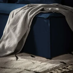 Sofa rozkładana granatowa DUE