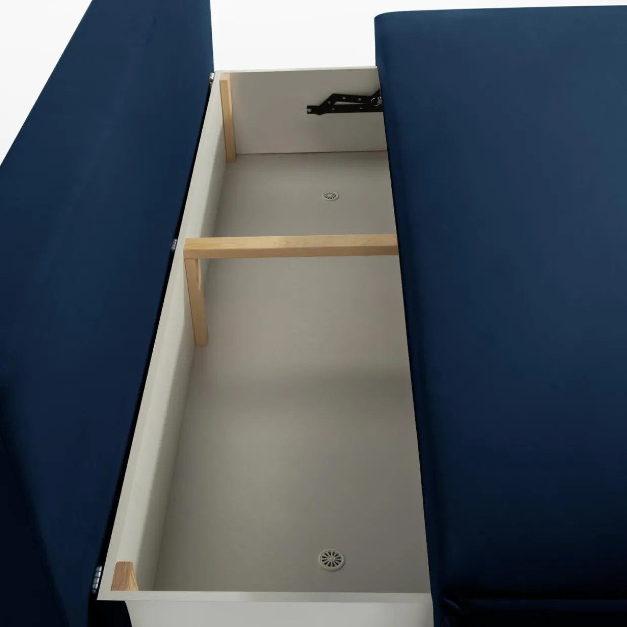 Sofa rozkładana granatowa DUE