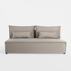 Sofa rozkładana jasnoszara DUE