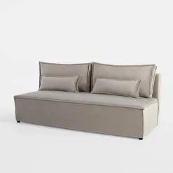 Sofa rozkładana jasnoszara DUE