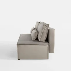 Sofa rozkładana jasnoszara DUE