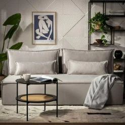 Sofa rozkładana jasnoszara DUE