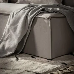 Sofa rozkładana jasnoszara DUE