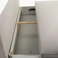 Sofa rozkładana jasnoszara DUE