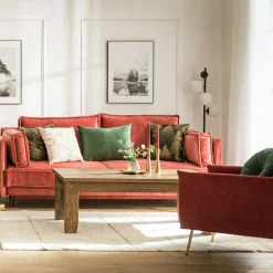 Sofa rozkładana na wysokich nóżkach ADELE