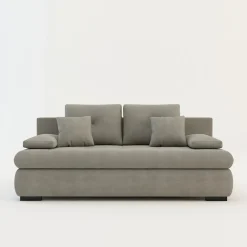 Sofa rozkładana 3-osobowa beżowa MEMO