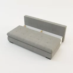 Sofa rozkładana 3-osobowa beżowa MEMO