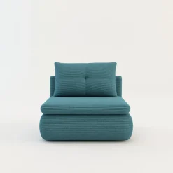 Sofa rozkładana 1-osobowa błękitna ELIAS I