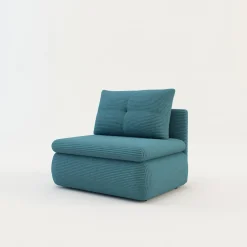 Sofa rozkładana 1-osobowa błękitna ELIAS I