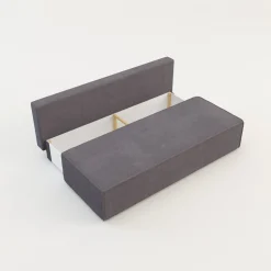Sofa rozkładana 3-osobowa ciemnoszara UNO
