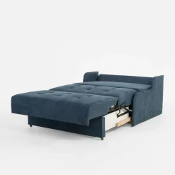 Sofa rozkładana 2-osobowa granatowa MATI II