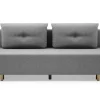 Sofa rozkładana 3-osobowa jasnoszara OTTA BIS