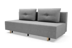 Sofa rozkładana 3-osobowa jasnoszara OTTA BIS