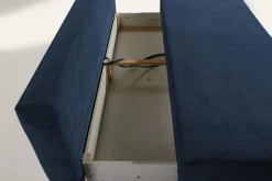 Sofa rozkładana 3-osobowa niebieska ARIEL