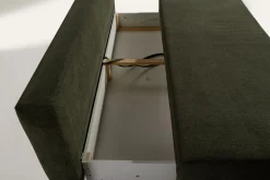 Sofa rozkładana 3-osobowa oliwkowa ARIEL