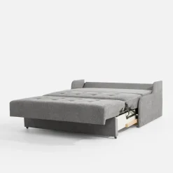 Sofa rozkładana 3-osobowa popielata MATI III