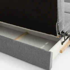 Sofa rozkładana 3-osobowa popielata MATI III