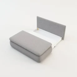 Sofa rozkładana 2-osobowa szara ELIAS II