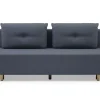 Sofa rozkładana 3-osobowa szara OTTA BIS