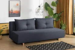 Sofa rozkładana 3-osobowa szara OTTA BIS