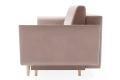 Sofa rozkładana różowa AMBER