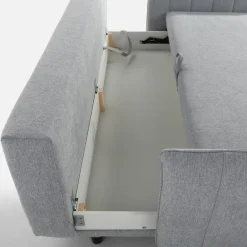 Sofa rozkładana szara VANNES BIS