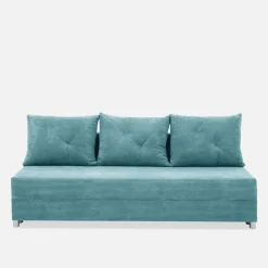 Sofa rozkładana turkusowa FIORE