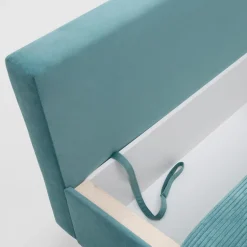 Sofa rozkładana turkusowa FIORE