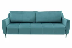 Sofa rozkładana turkusowa 3-osobowa ETNA