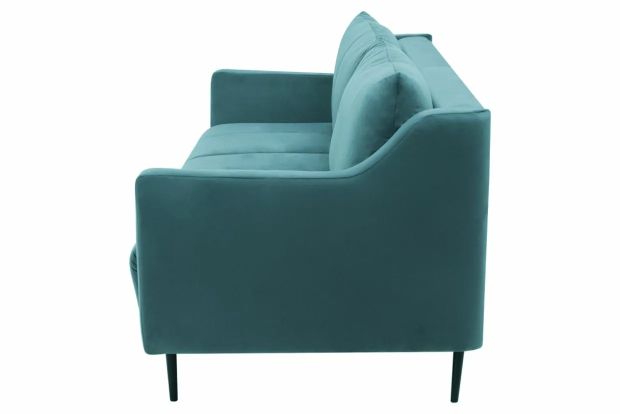 Sofa rozkładana turkusowa 3-osobowa ETNA