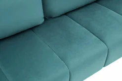 Sofa rozkładana turkusowa 3-osobowa ETNA