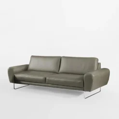 Sofa skórzana 3 osobowa SPRING szara