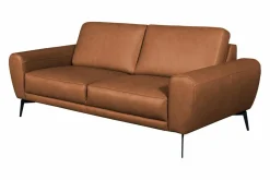 Sofa skórzana brązowa 3 os SPRING
