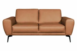 Sofa skórzana brązowa 2 os SPRING