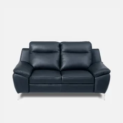 Sofa skórzana niebieska PERLE