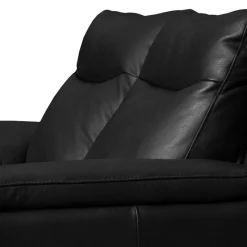 Sofa skórzana 2-osobowa czarna PERLE