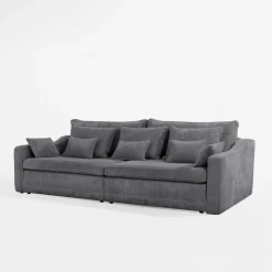 Sofa sztruksowa rozkładana podwójnie EVORA