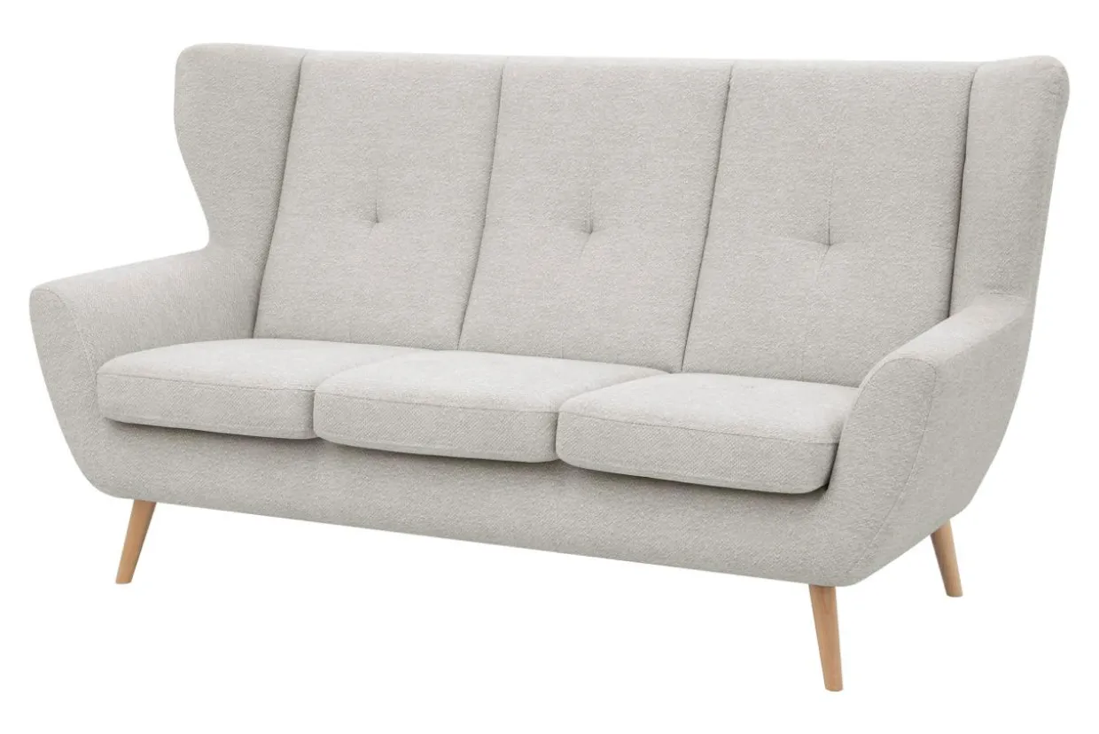 Sofa uszak boucle kremowa MOREN