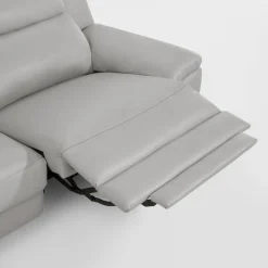 Sofa z funkcją relaks skórzana PERLE