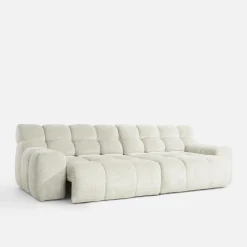 Sofa z regulowanym siedziskiem jasnobeżowa CAMPILE