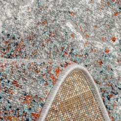 Srebrny dywan retro ADALYA, 80x150 cm