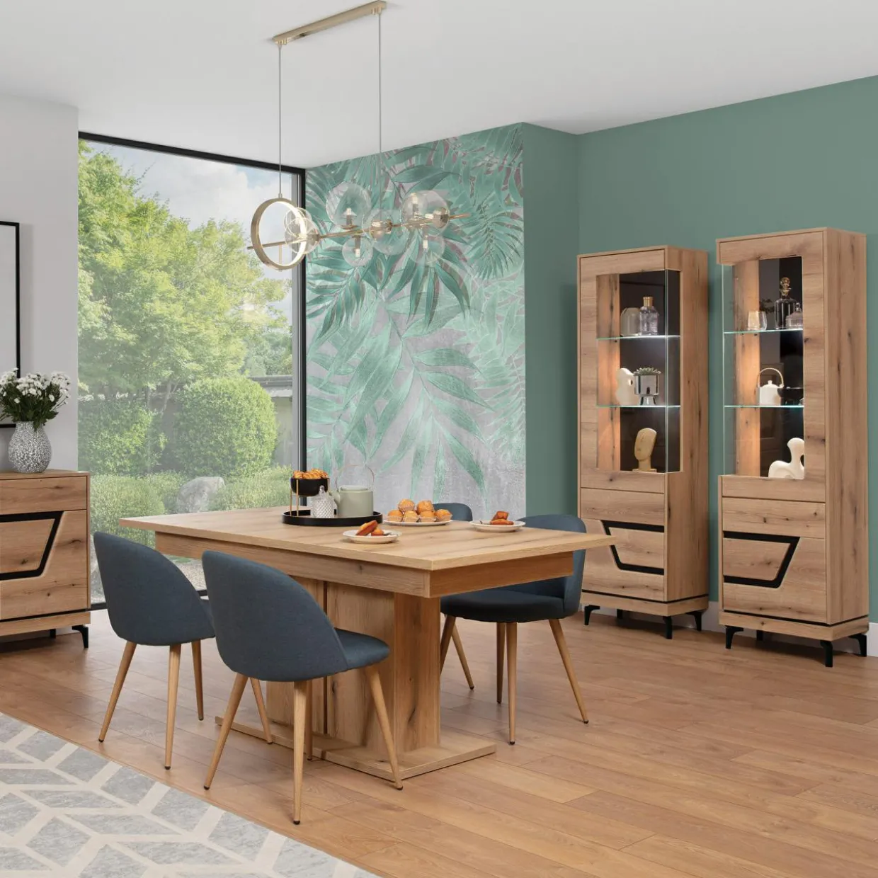 Stół rozkładany 160-200 cm dąb evoke