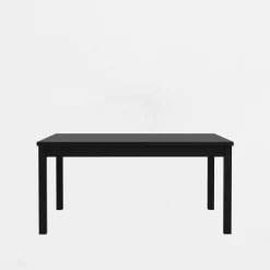 Stół rozkładany czarny 160-207 cm