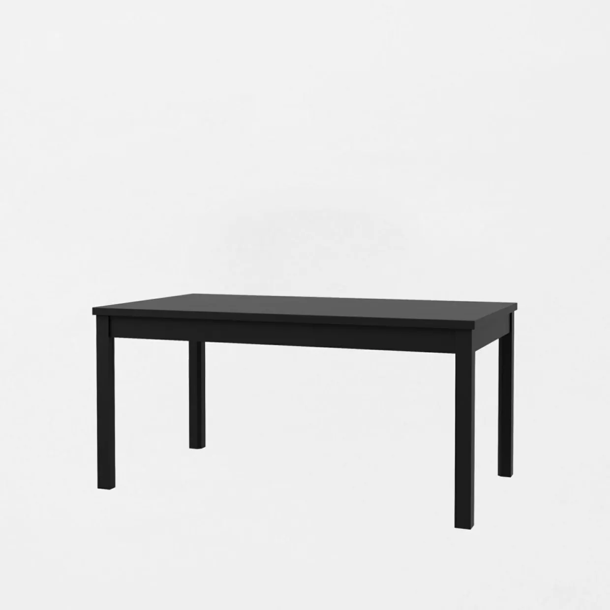 Stół rozkładany czarny 160-207 cm