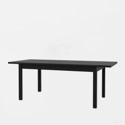 Stół rozkładany czarny 160-207 cm