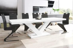 Stół rozkładany VICTORIA połysk biały