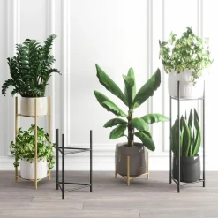 Stojak na donicę czarny LIZIO 60 cm