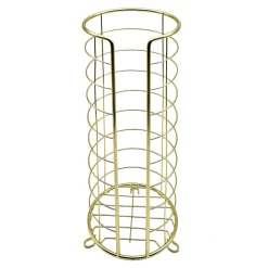 Stojak na papier toaletowy złoty 37 cm
